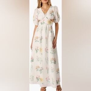 Petal & Pup Jemima Floral Eyelet Cutout Maxi Dress